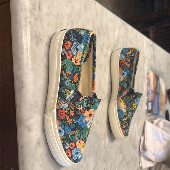 Keds Blue and Green Athletic Shoes Slip-On Canvas - Picture 4 of 4